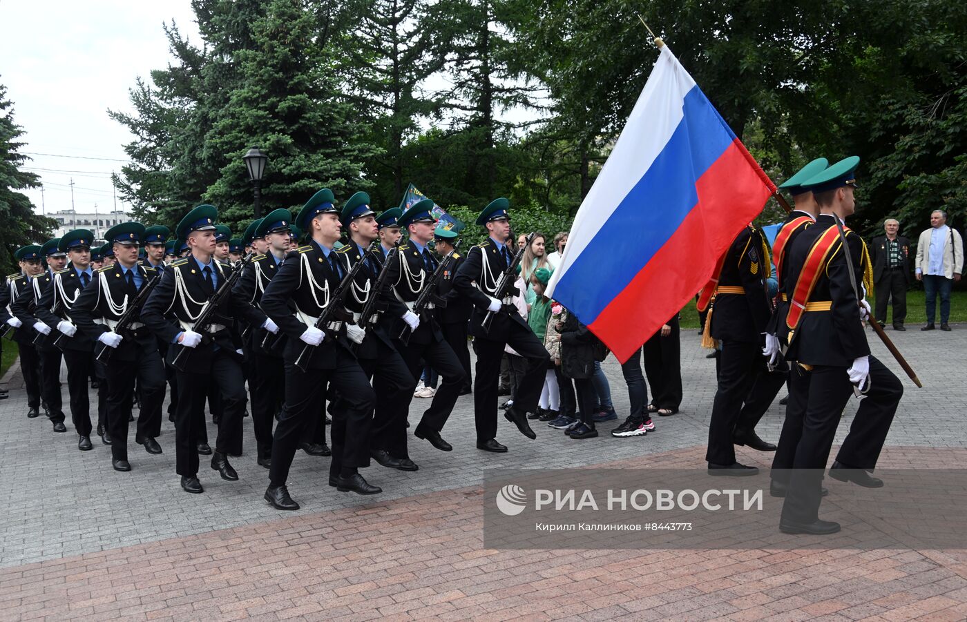 Празднование Дня пограничника в Москве