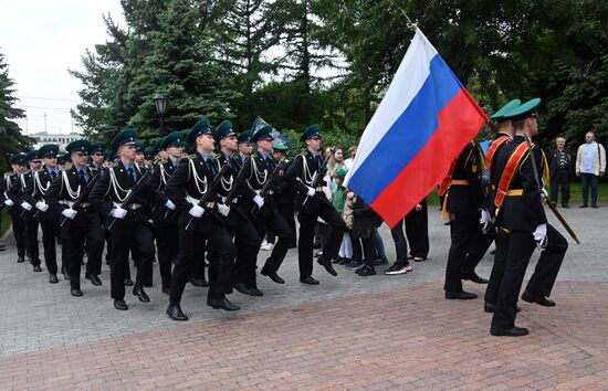 Празднование Дня пограничника в Москве