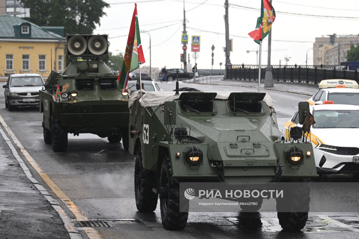 Празднование Дня пограничника в Москве