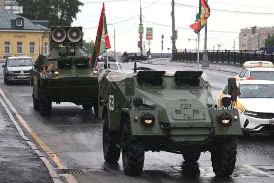 Празднование Дня пограничника в Москве