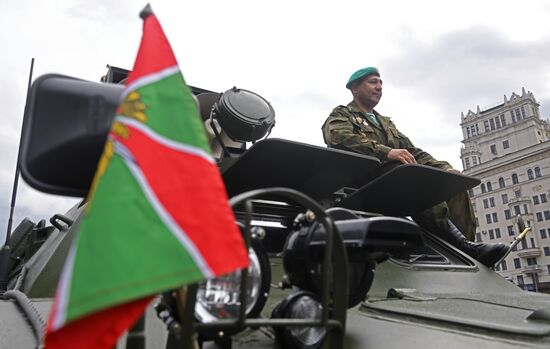 Празднование Дня пограничника в Москве