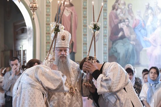 Первое богослужение в Бердянске в составе Русской православной церкви