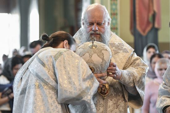 Первое богослужение в Бердянске в составе Русской православной церкви