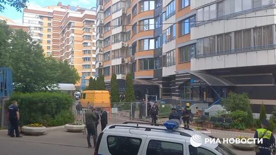 Экстренные службы работают на Ленинском проспекте в Москве