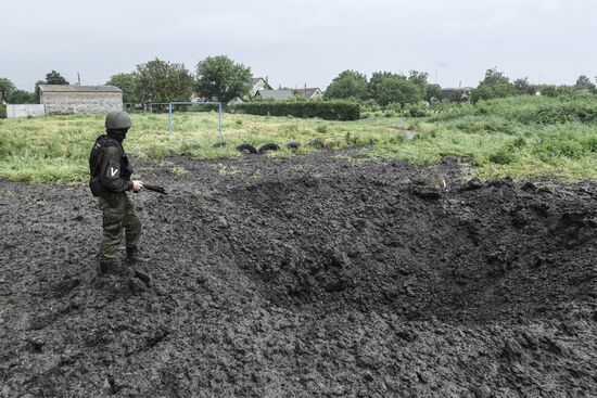 Последствия обстрелов в Запорожской области