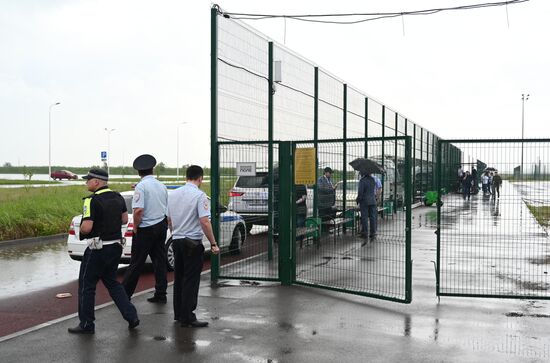 Обрушение трибуны на территории Гребного канала в Ростове-на-Дону