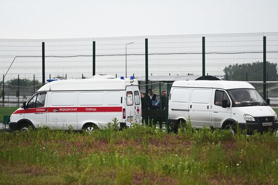 Обрушение трибуны на территории Гребного канала в Ростове-на-Дону