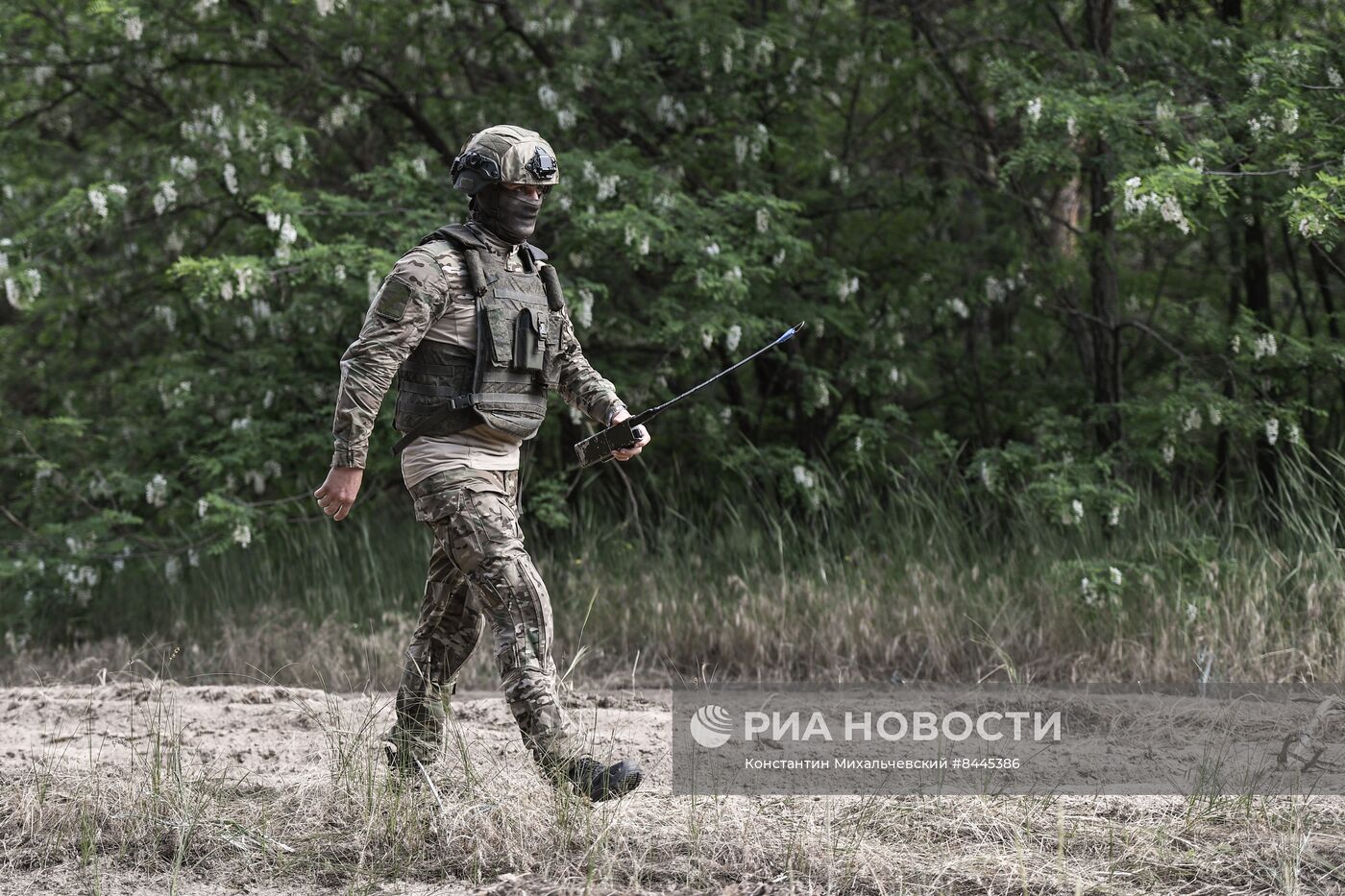 Работа расчёта БЛА Орлан-30 по разведке и обнаружению противника 