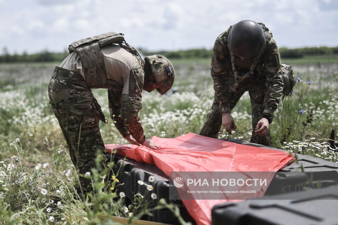 Работа расчёта БЛА Орлан-30 по разведке и обнаружению противника 