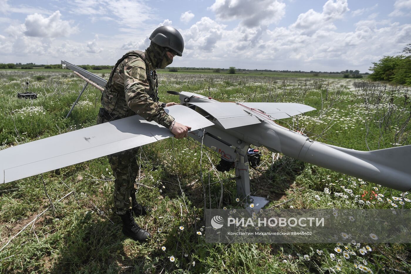 Работа расчёта БЛА Орлан-30 по разведке и обнаружению противника