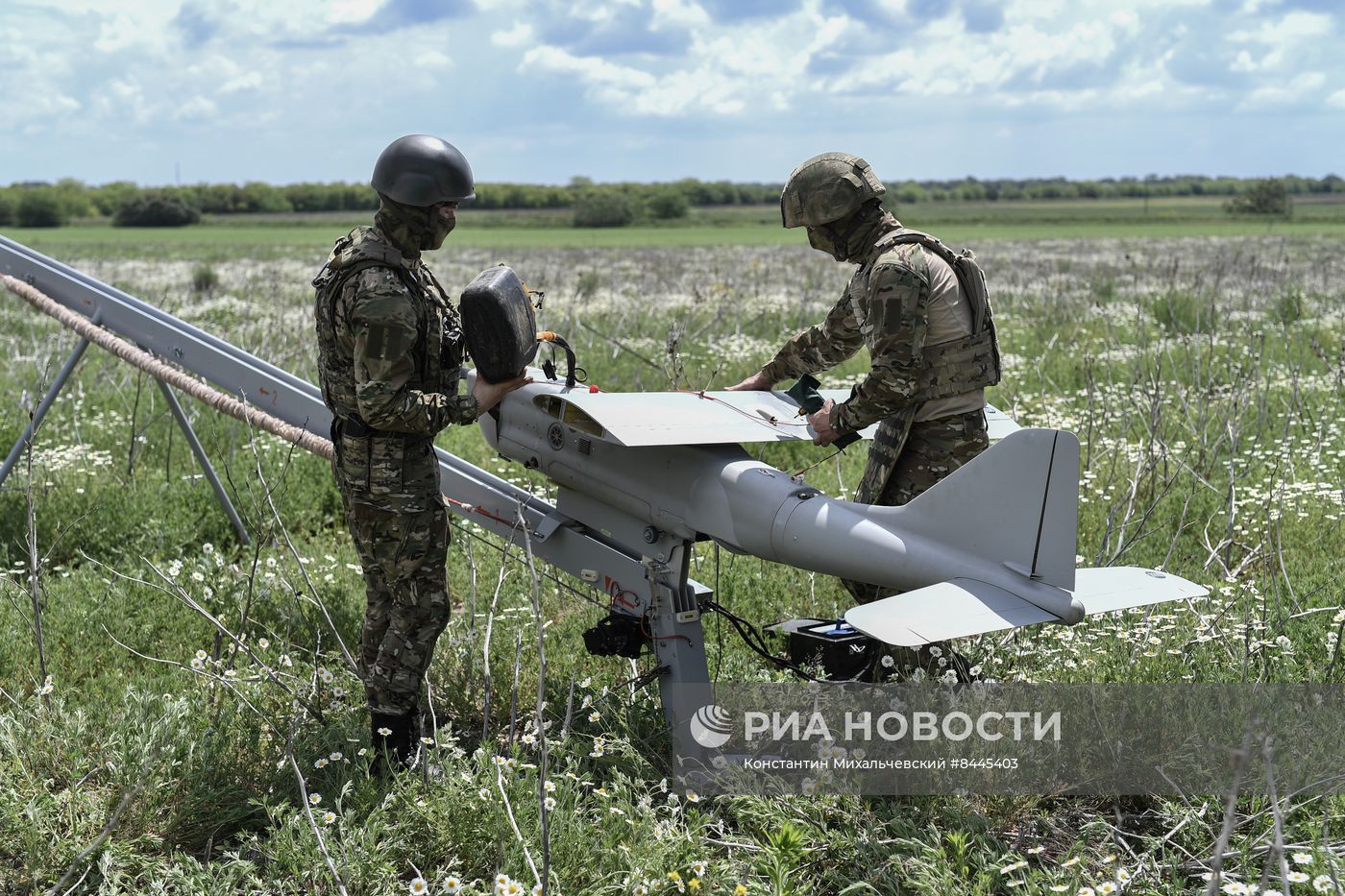 Работа расчёта БЛА Орлан-30 по разведке и обнаружению противника
