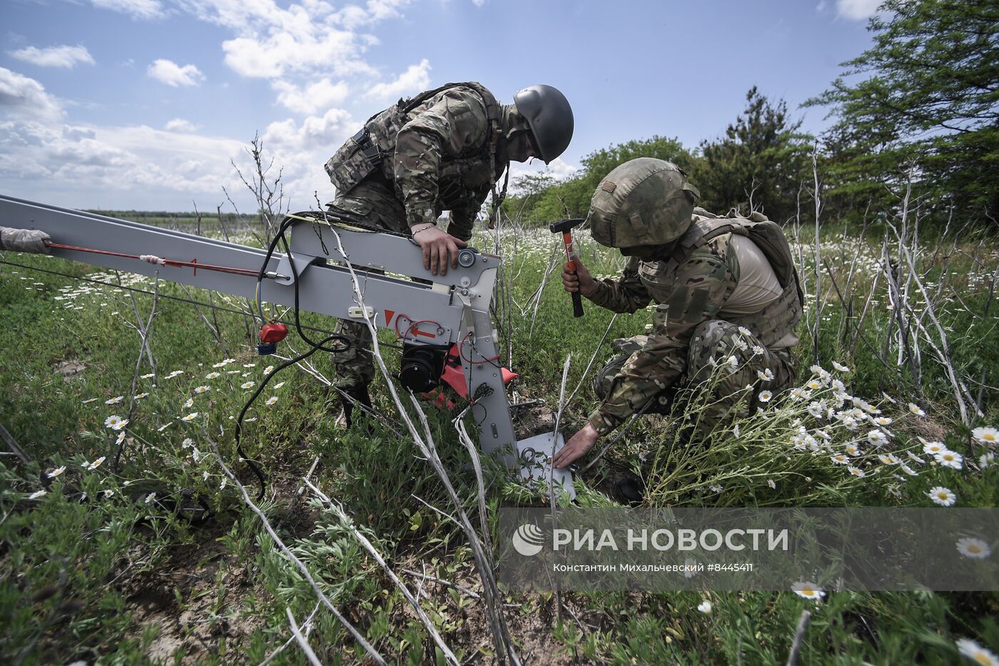 Работа расчёта БЛА Орлан-30 по разведке и обнаружению противника 