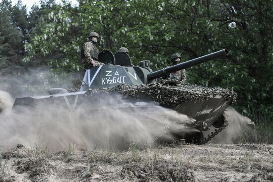 Работа расчёта БЛА Орлан-30 по разведке и обнаружению противника 