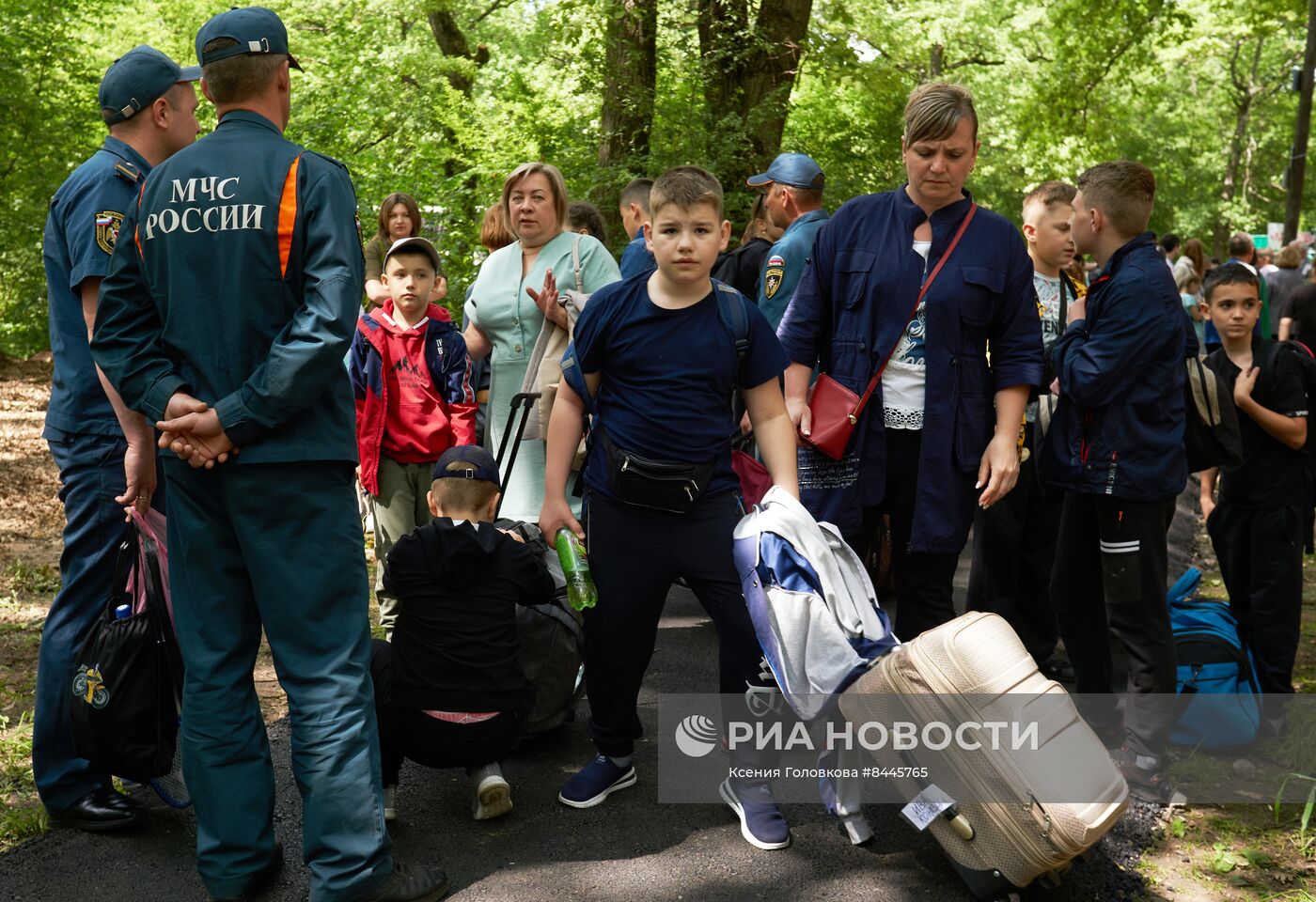 Дети из приграничных районов Белгородской области прибыли в лагерь под Воронежем