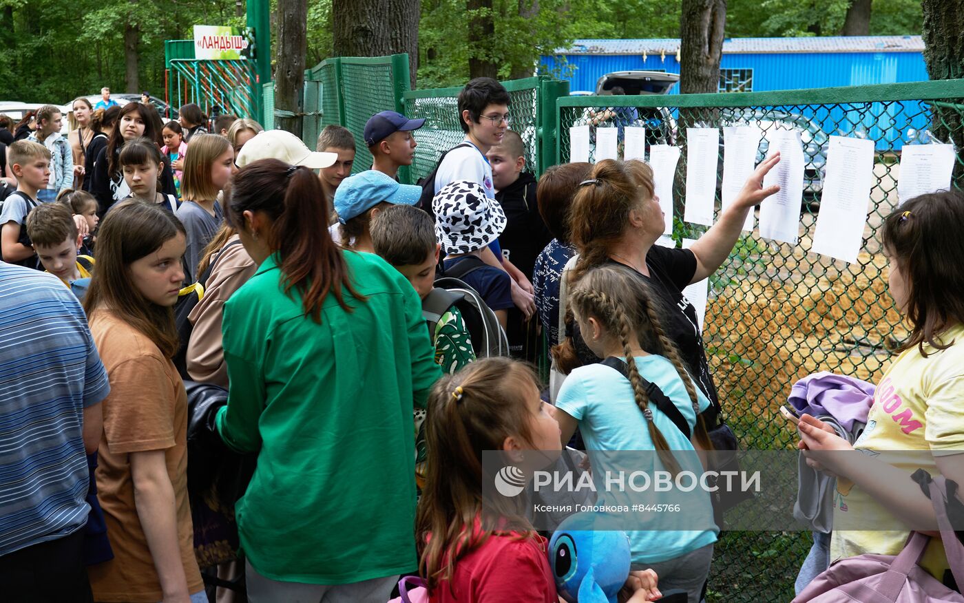 Дети из приграничных районов Белгородской области прибыли в лагерь под Воронежем