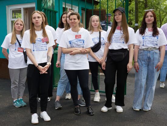 Дети из приграничных районов Белгородской области прибыли в лагерь под Воронежем