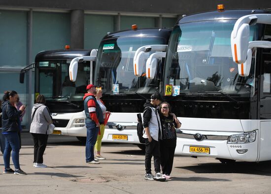 Отъезд детей на отдых в оздоровительные лагеря