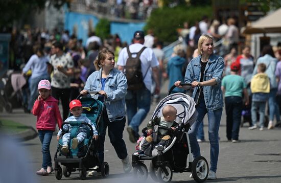 День защиты детей в Московском зоопарке