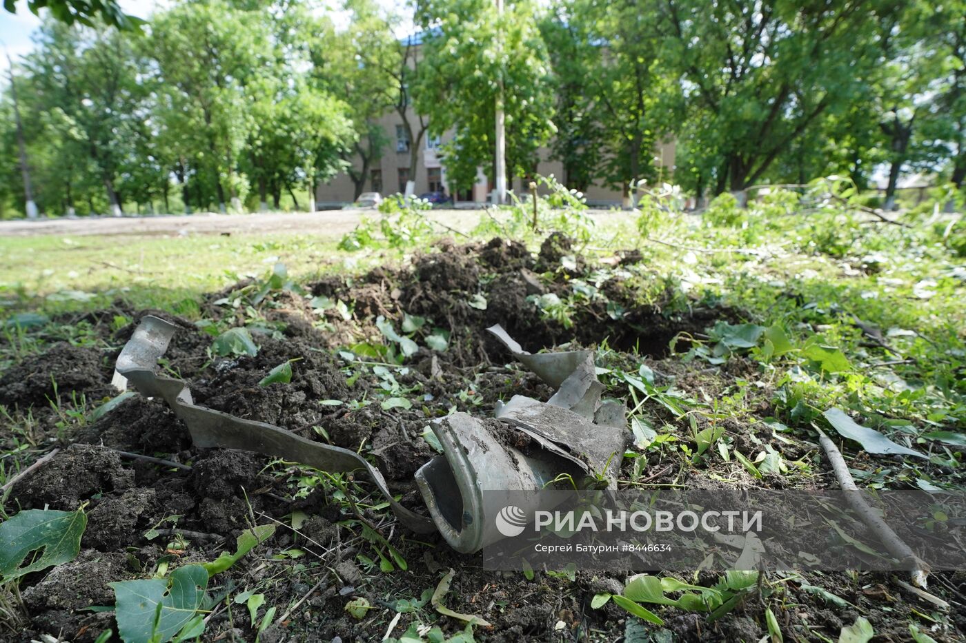 Последствие обстрела Горловки в ДНР