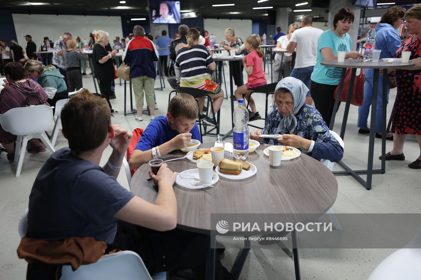 Пункт временного размещения в Белгороде принял первых жителей Шебекино