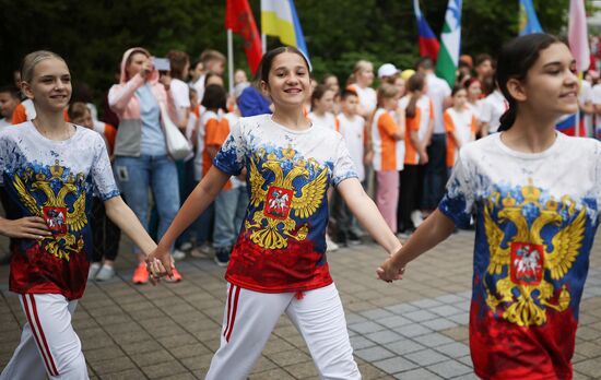 Празднование Дня защиты детей во Всероссийском детском центре "Орлёнок"