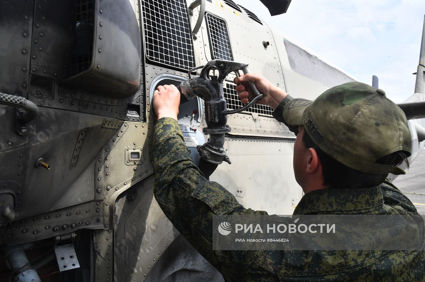 Работа вертолета Ка-52 группировки "Юг" на Артемовском направлении