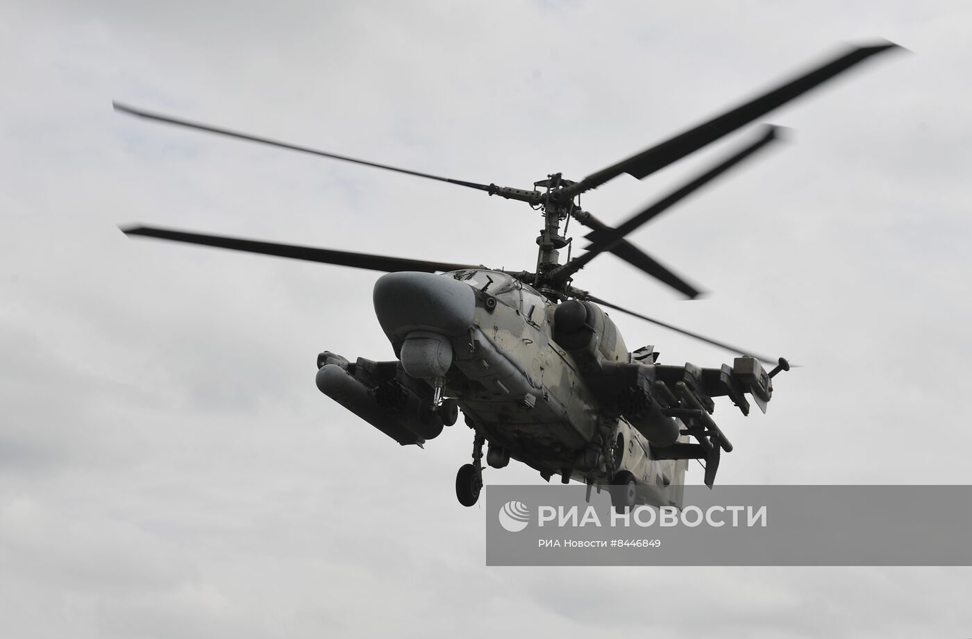 Работа вертолета Ка-52 группировки "Юг" на Артемовском направлении