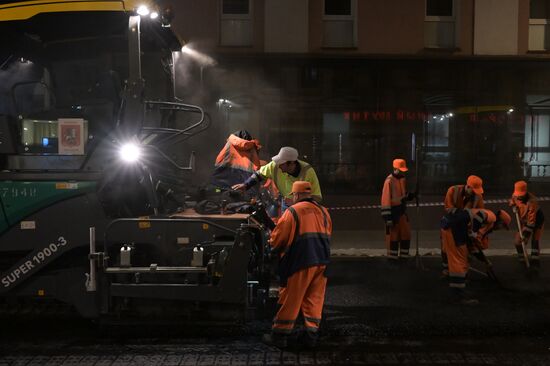 Работы по замене асфальта в Москве