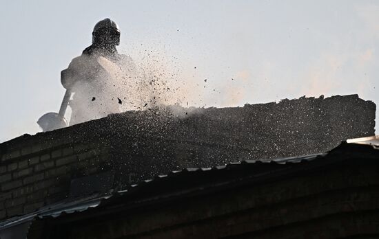 Пожар в клинической больнице в Новосибирске