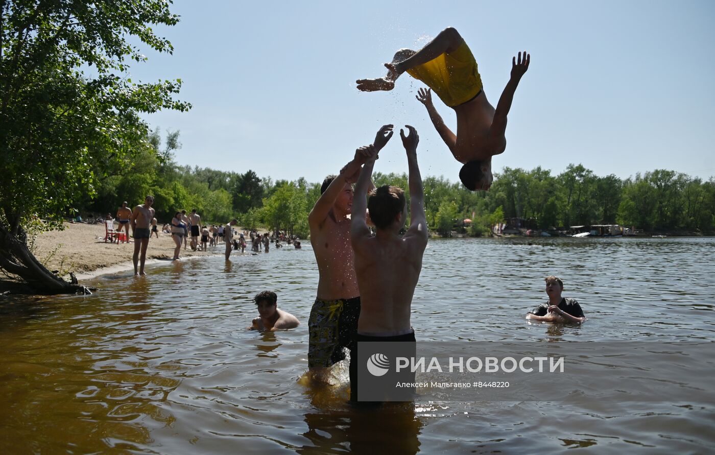 Жаркая погода в Омске