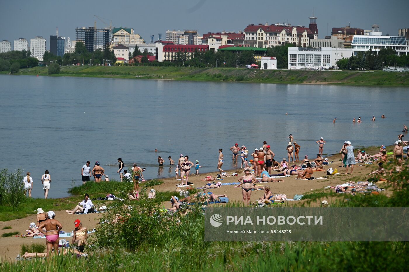 Жаркая погода в Омске