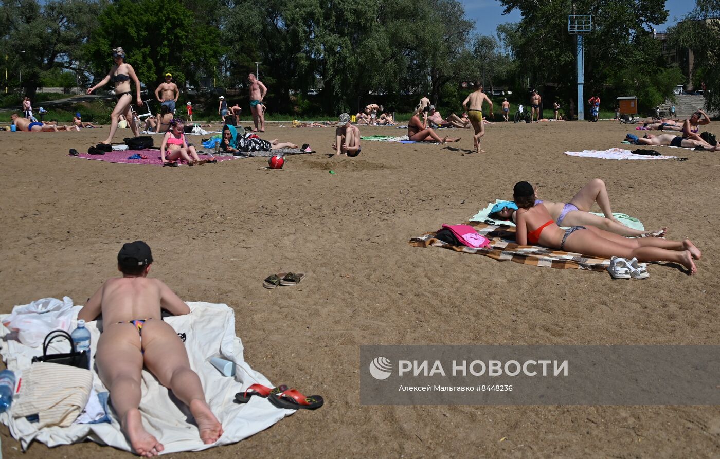 Жаркая погода в Омске