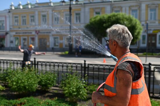 Жаркая погода в Омске