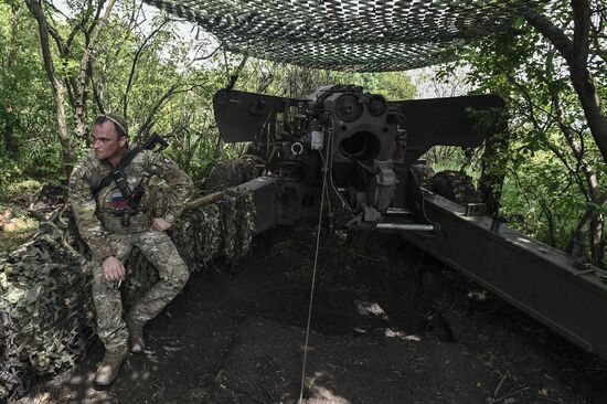 Российская артиллерия уничтожила на Запорожском направлении украинскую САУ