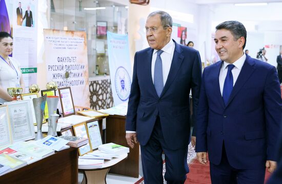 Визит главы МИД РФ С. Лаврова в Таджикистан