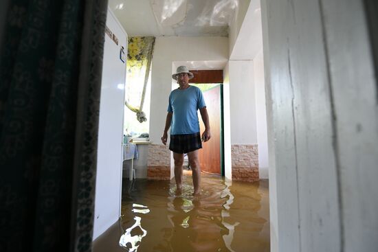 Новая Каховка после прорыва Каховской ГЭС