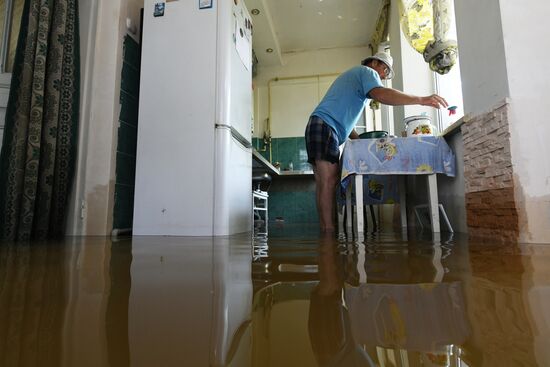 Новая Каховка после прорыва Каховской ГЭС
