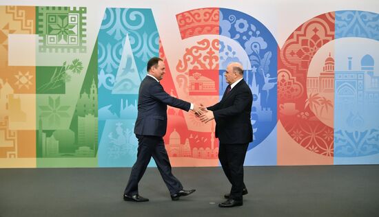 Встреча М. Мишустина с премьер-министром Белоруссии Р. Головченко