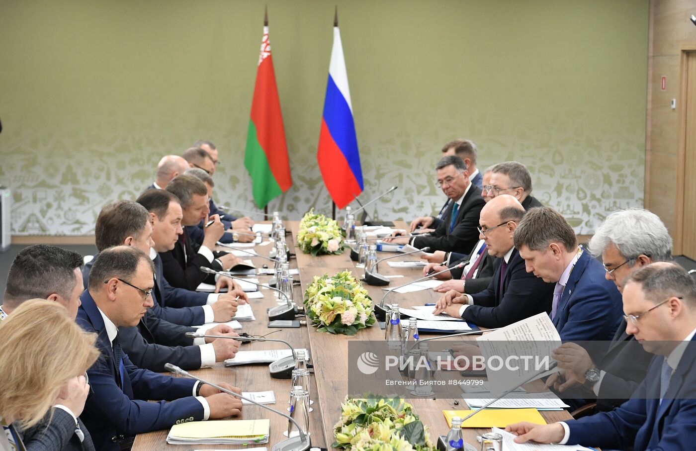 Встреча М. Мишустина с премьер-министром Белоруссии Р. Головченко