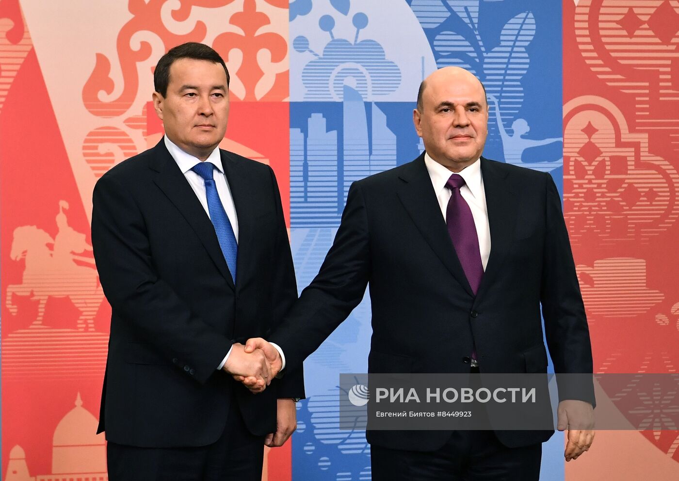 Встреча М. Мишустина с премьер-министром Казахстана А. Смаиловым