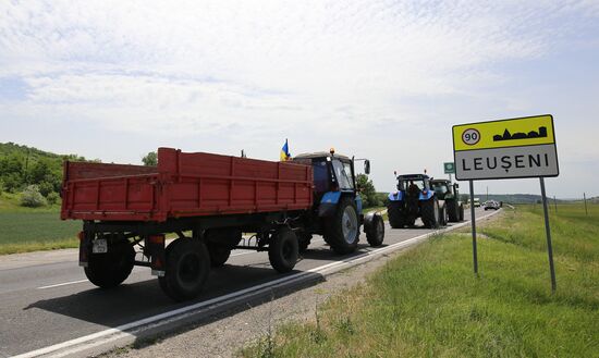 Забастовка фермеров в Молдавии