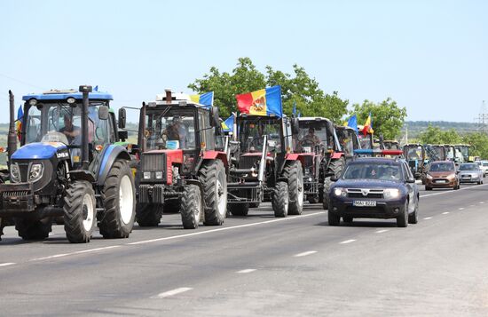 Забастовка фермеров в Молдавии