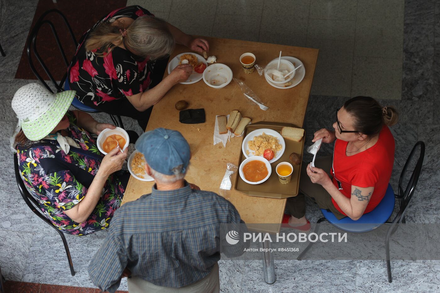 Пункт временного размещения жителей Шебекино в Белгороде