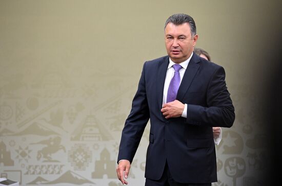 Премьер-министр Таджикистана Кохир Расулзода во время встречи с председателем правительства РФ Михаилом Мишустиным. Место: Россия, Федеральная территория "Сириус". Автор: Алексей Майшев/РИА Новости. Евразийский межправительственный совет. Двусторонние встречи