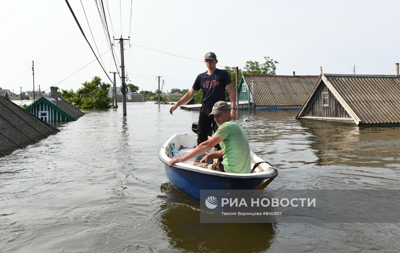 Эвакуационные работы в Херсонской области