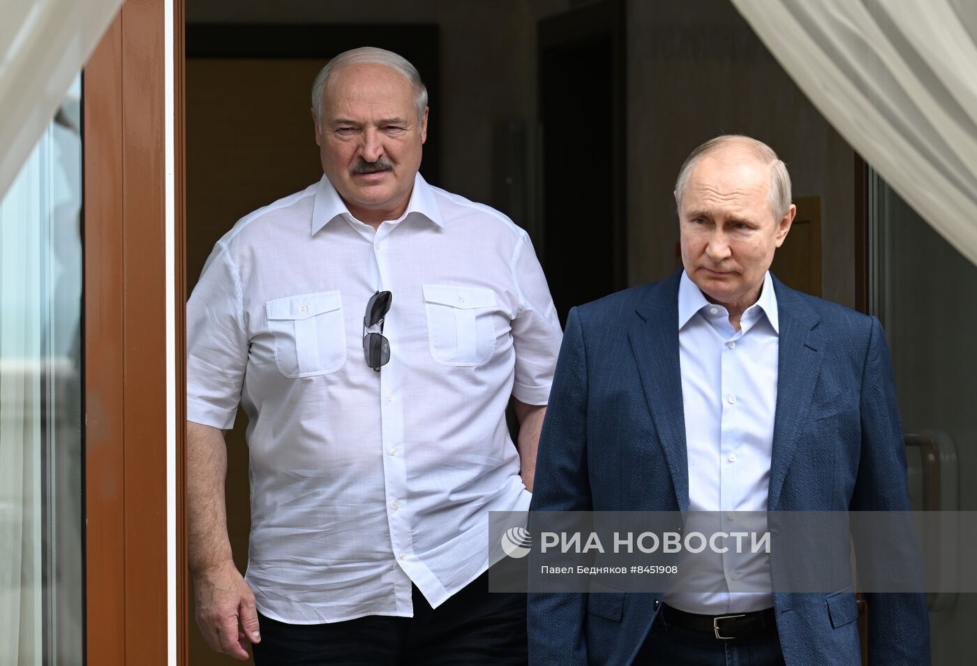 Президент РФ В. Путин встретился с президентом Белоруссии А. Лукашенко