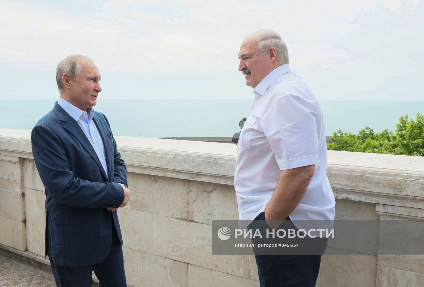 Президент РФ В. Путин встретился с президентом Белоруссии А. Лукашенко