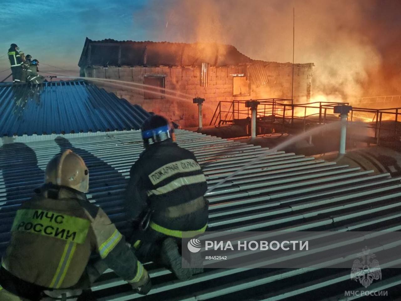 Пожар на ж/д вокзале в Уфе