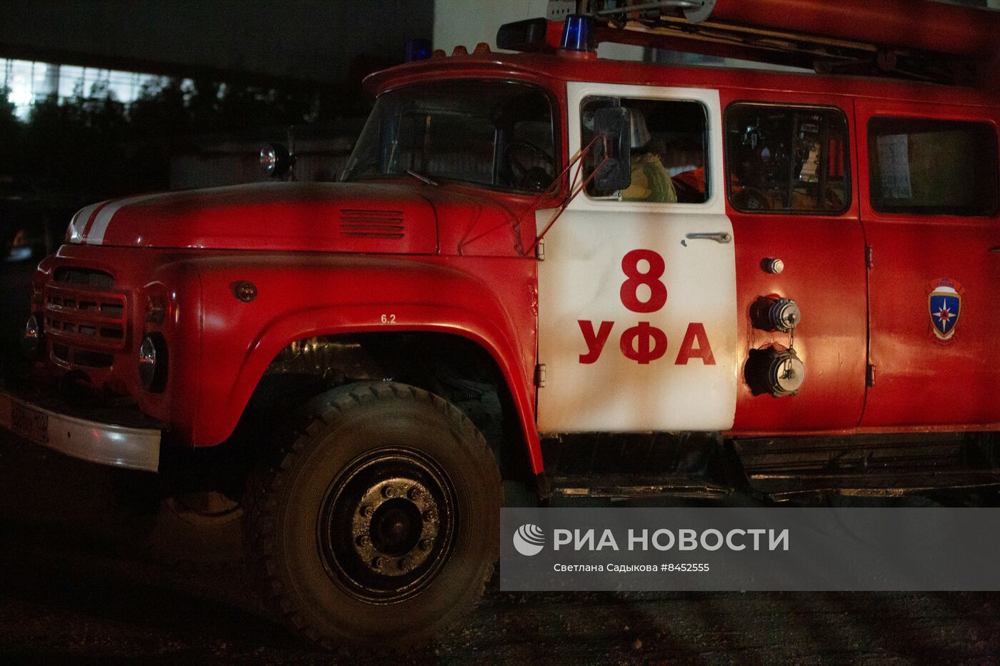 Пожар на ж/д вокзале в Уфе