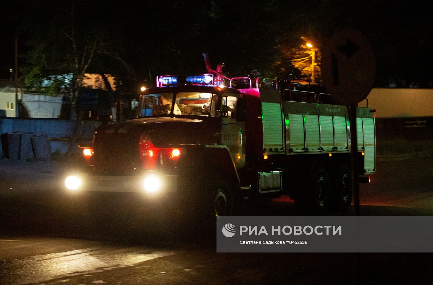 Пожар на ж/д вокзале в Уфе